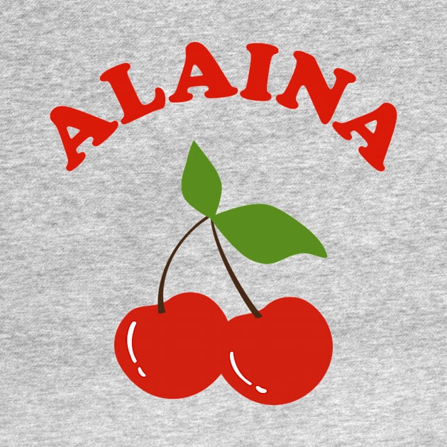 Alaina Name Personalized Vintage Cherry by xsylx